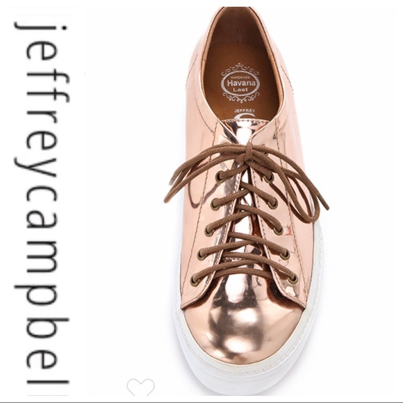 Jeffrey Campbell Shoes - 💕SALE💕Jeffrey Campbell Flavia Rose Gold Sneakers